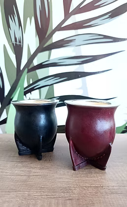 Mate Uruguayo con Virola de Acero