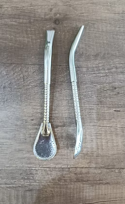 Bombilla Pico de Loro Acero Cincelada